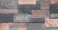 Kasteelsteen Roze Zwart Mix