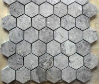 Tundra grey hexagon marmer mozaïek
