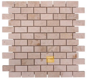 Beige marmeren mozaïek