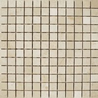 Beige marmeren vierkant mozaïek