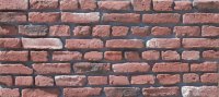 Gebroken Baksteen Vuur Rood