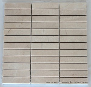 Beige marmeren mozaïek